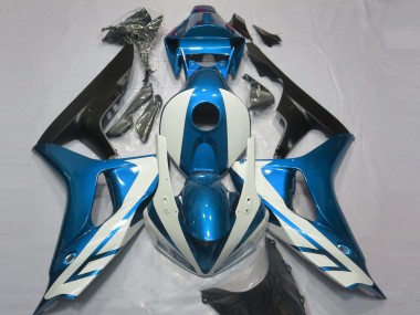 Carenado Moto Honda CBR1000RR 2006-2007 - Azul Blanco Negro Mate