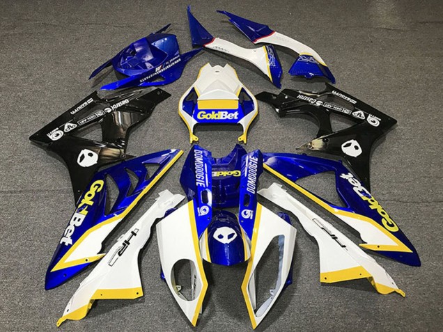 Carenado Moto Honda CBR1000RR 2012-2016 - Blanco Azul Amarillo Negro Brillante OroBet
