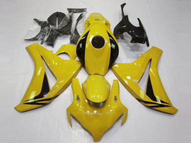 Carenado Moto Honda CBR1000RR 2008-2011 - Amarillo Negro Brillante OEM Estilo