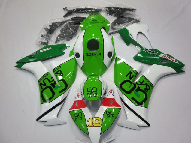 Carenado Moto Honda CBR1000RR 2012-2016 - Blanco Verde Rojo Go Fun