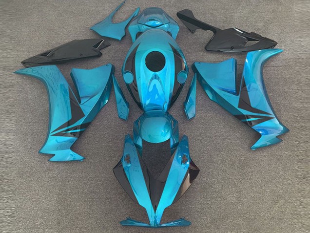Carenado Moto Honda CBR1000RR 2012-2016 - Azul Claro Negro Brillante Estilo