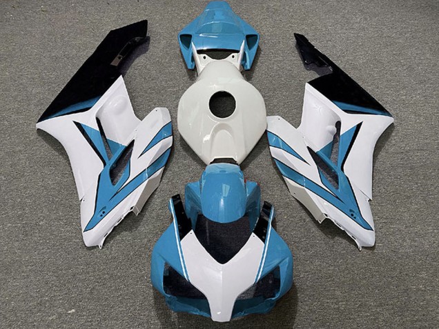 Carenado Moto Honda CBR1000RR 2004-2005 - Azul Claro Blanco Negro Brillante