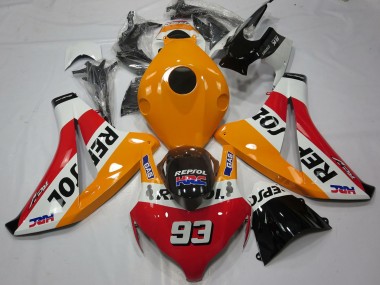Carenado Moto Honda CBR1000RR 2008-2011 - Naranja Blanco Rojo Negro Brillante Repsol 93
