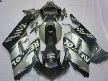 Carenado Moto Honda CBR1000RR 2004-2005 - Plata Gris Negro Mate Repsol