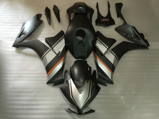 Carenado Moto Honda CBR1000RR 2012-2016 - Plata Naranja Negro Mate