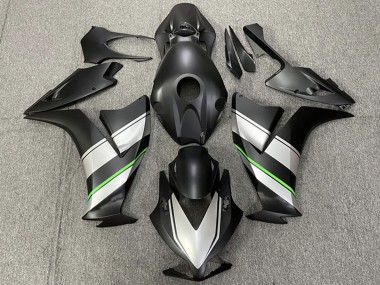 Carenado Moto Honda CBR1000RR 2012-2016 - Plata Verde Negro Mate