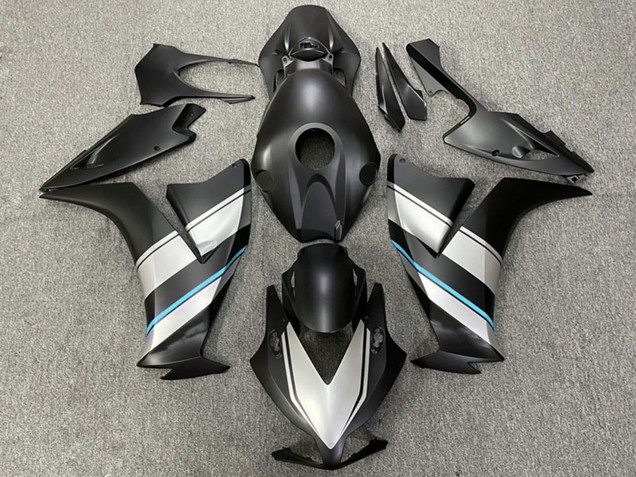 Carenado Moto Honda CBR1000RR 2012-2016 - Plata Azul Claro Negro Mate
