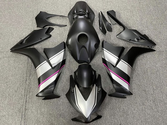 Carenado Moto Honda CBR1000RR 2012-2016 - Plata Rosa Negro Mate