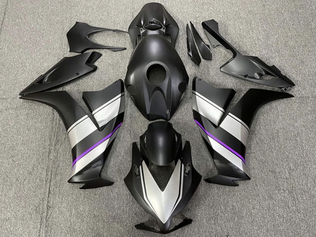 Carenado Moto Honda CBR1000RR 2012-2016 - Plata Púrpura Negro Mate