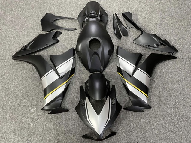 Carenado Moto Honda CBR1000RR 2012-2016 - Plata Amarillo Negro Mate