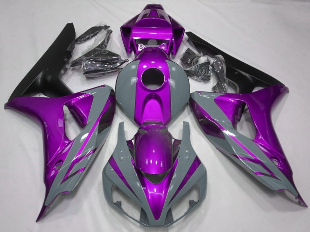 Carenado Moto Honda CBR1000RR 2006-2007 - Nardo Gris Púrpura Negro Mate