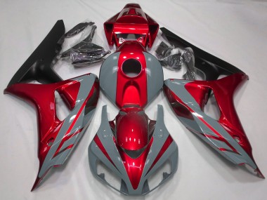 Carenado Moto Honda CBR1000RR 2006-2007 - Nardo Gris Rojo Negro Mate