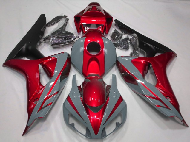Carenado Moto Honda CBR1000RR 2006-2007 - Nardo Gris Rojo Negro Mate
