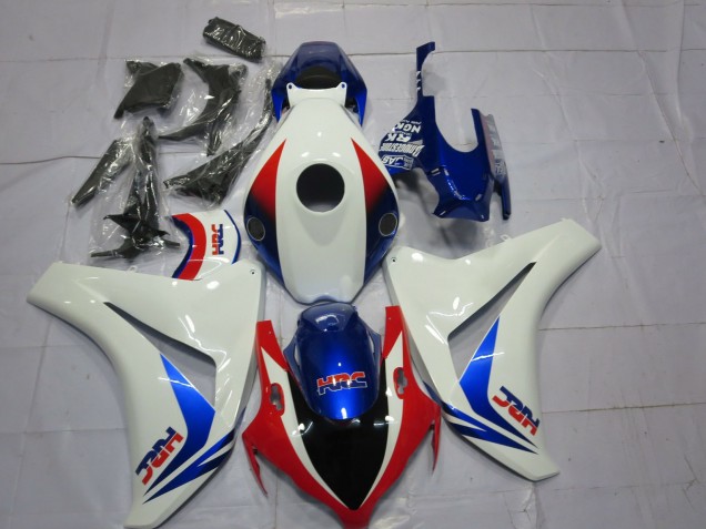 Carenado Moto Honda CBR1000RR 2008-2011 - Blanco Rojo Azul OEM Estilo HRC