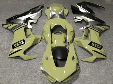 Carenado Moto Honda CBR1000RR 2017-2023 - Olive Blanco Plata Negro Brillante DSI