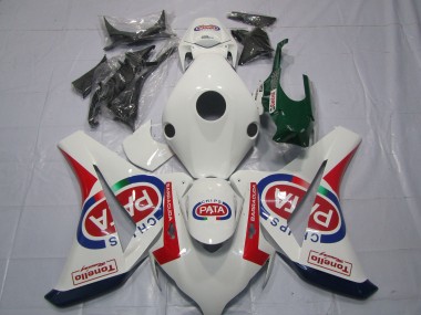 Carenado Moto Honda CBR1000RR 2008-2011 - Blanco Rojo Azul Pata Castrol Tonello