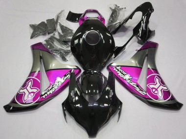 Carenado Moto Honda CBR1000RR 2008-2011 - Gris Rosa Negro Brillante