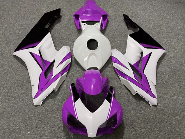Carenado Moto Honda CBR1000RR 2004-2005 - Blanco Púrpura Negro Brillante