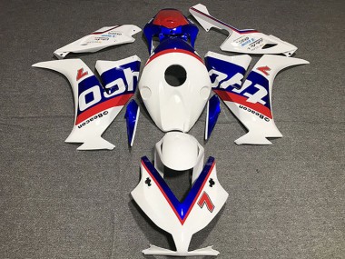 Carenado Moto Honda CBR1000RR 2012-2016 - Blanco Rojo Azul Tyco