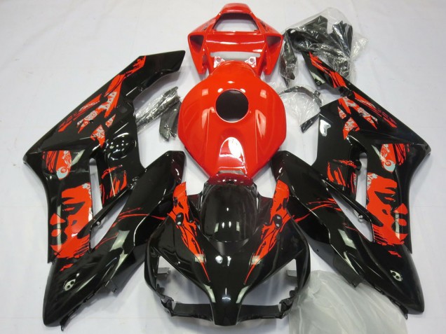 Carenado Moto Honda CBR1000RR 2004-2005 - Rojo Negro Brillante Le Mis