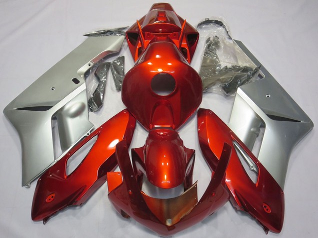 Carenado Moto Honda CBR1000RR 2004-2005 - Plata Rojo