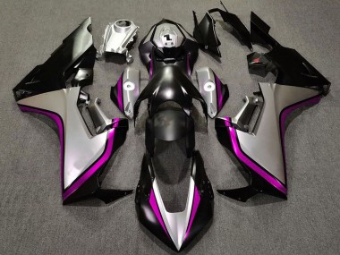 Carenado Moto Honda CBR1000RR 2017-2023 - Plata Rosa Negro Brillante