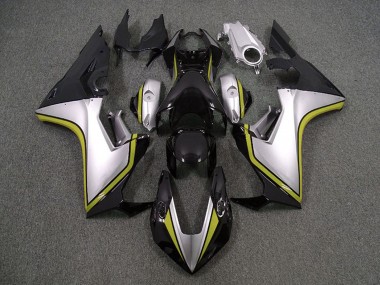 Carenado Moto Honda CBR1000RR 2017-2023 - Plata Amarillo Negro Brillante