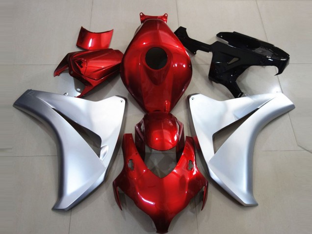 Carenado Moto Honda CBR1000RR 2008-2011 - Plata Rojo