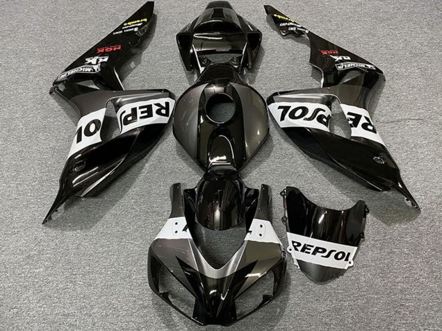 Carenado Moto Honda CBR1000RR 2006-2007 - Gris Blanco Negro Brillante Repsol