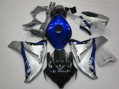 Carenado Moto Honda CBR1000RR 2008-2011 - Plata Azul Negro Brillante