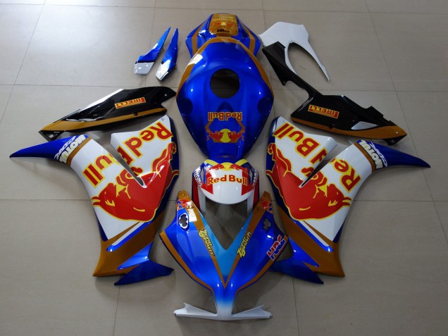 Carenado Moto Honda CBR1000RR 2012-2016 - Blanco Azul Oro Rojo Bull