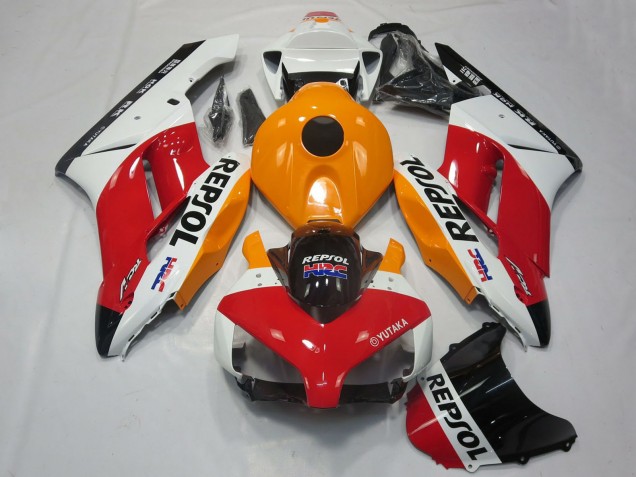 Carenado Moto Honda CBR1000RR 2004-2005 - Blanco Naranja Rojo Negro Brillante Repsol HRC