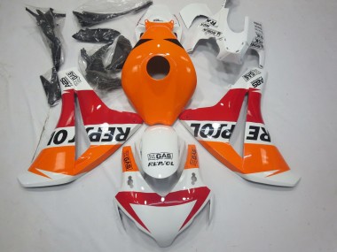 Carenado Moto Honda CBR1000RR 2008-2011 - Naranja Blanco Rojo Negro Brillante Repsol