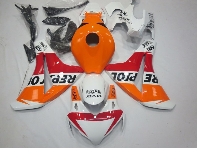 Carenado Moto Honda CBR1000RR 2008-2011 - Naranja Blanco Rojo Negro Brillante Repsol