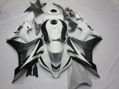 Carenado Moto Honda CBR600RR 2007-2008 - Blanco Negro Mate OEM Estilo