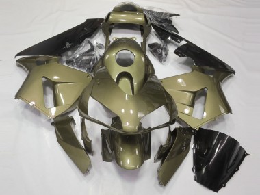 Carenado Moto Honda CBR600RR 2003-2004 - Oliva Negro Brillante