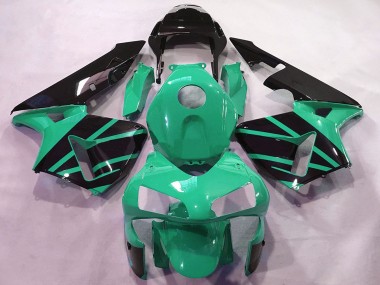 Carenado Moto Honda CBR600RR 2003-2004 - Verde Menta Negro Brillante OEM Estilo