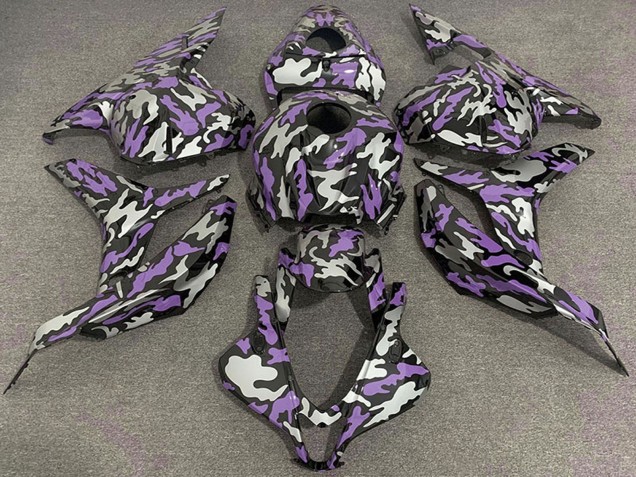 Carenado Moto Honda CBR600RR 2009-2012 - Púrpura Plata Camouflage