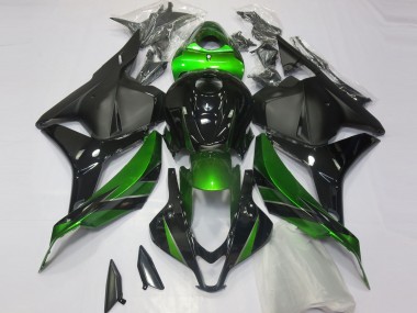 Carenado Moto Honda CBR600RR 2009-2012 - Verde Negro Brillante Negro Mate