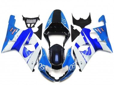 Carenado Moto Suzuki GSXR 1000 2000-2002 - Azul Blanco Negro 05