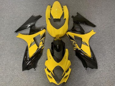 Carenado Moto Suzuki GSXR 1000 2007-2008 - Amarillo Negro Brillante
