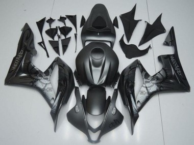 Carenado Moto Honda CBR600RR 2007-2008 - Negro Mate Graffiti