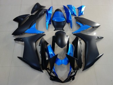Carenado Moto Suzuki GSXR 600 / GSXR 750 2011-2024 - Azul Negro Mate