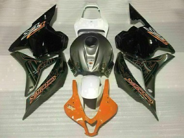 Carenado Moto Honda CBR600RR 2009-2012 - Blanco Naranja Negro Brillante