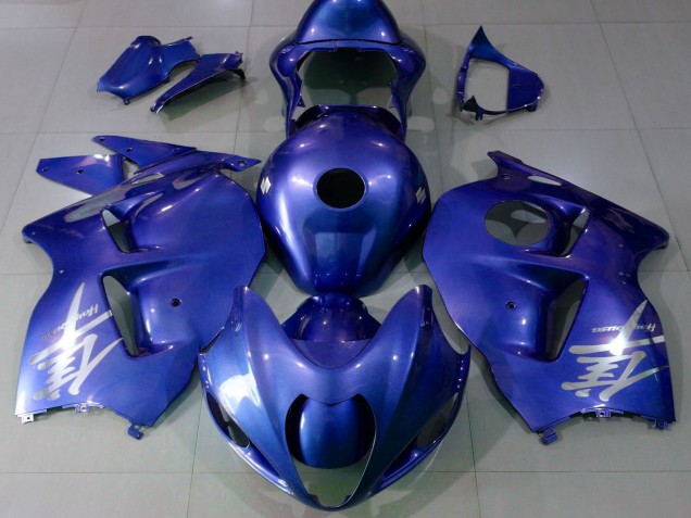 Carenado Moto Suzuki GSXR 1300 1996-2007 - Azul Brillante Plata Logo