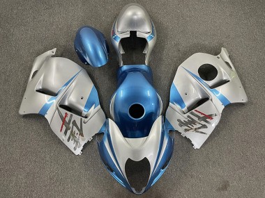 Carenado Moto Suzuki GSXR 1300 1996-2007 - Azul Brillante Claro Plata