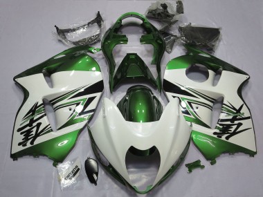 Carenado Moto Suzuki GSXR 1300 1996-2007 - Blanco Brillante Verde