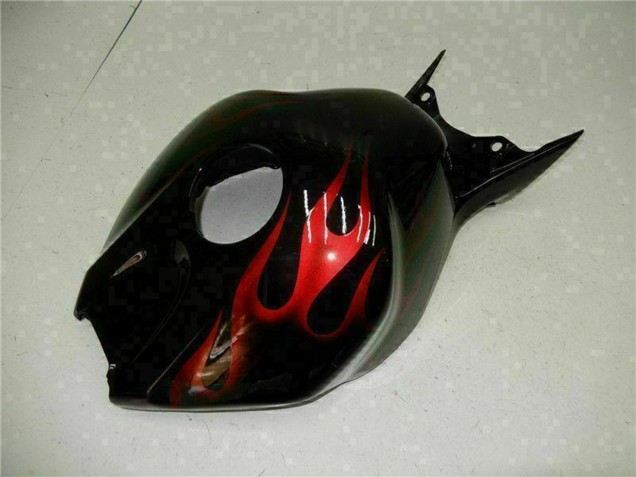 Carenado Moto Honda CBR1000RR 2004-2005 - Negro Brillante Rojo Llama