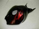 Carenado Moto Honda CBR1000RR 2004-2005 - Negro Brillante Rojo Llama