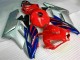 Carenado Moto Honda CBR1000RR 2004-2005 - Plata Rojo Azul Negro Raya